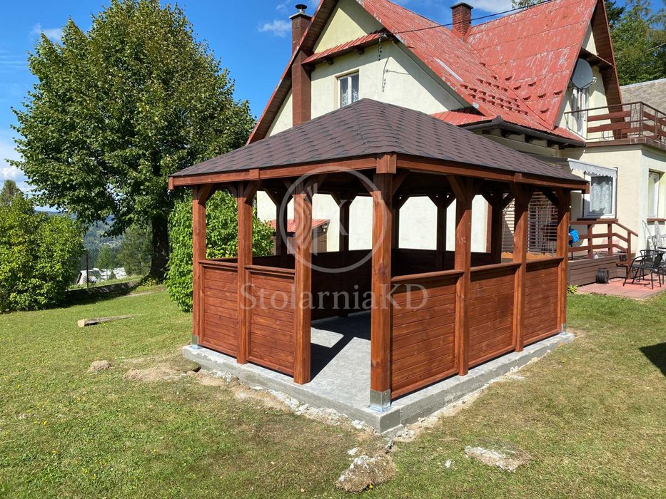 Drewniana altana ogrodowa 3x4 altanka różne wymiary, montaż, transport