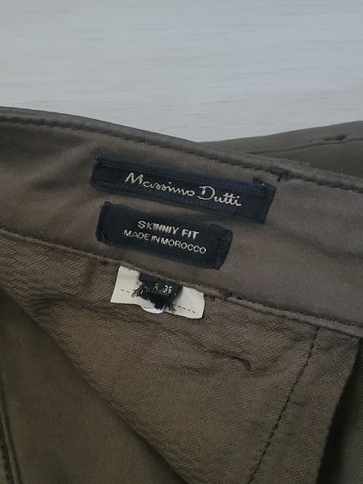 Spodnie massimo dutti khaki zielone s
