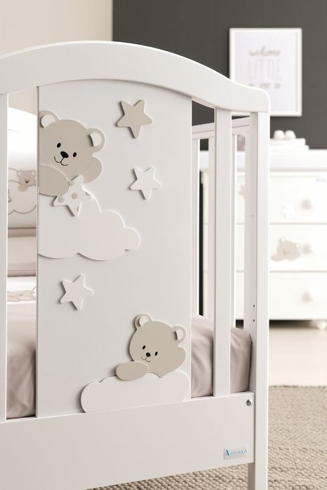 Дитяче ліжечко Azzurra Design Mars Bianco