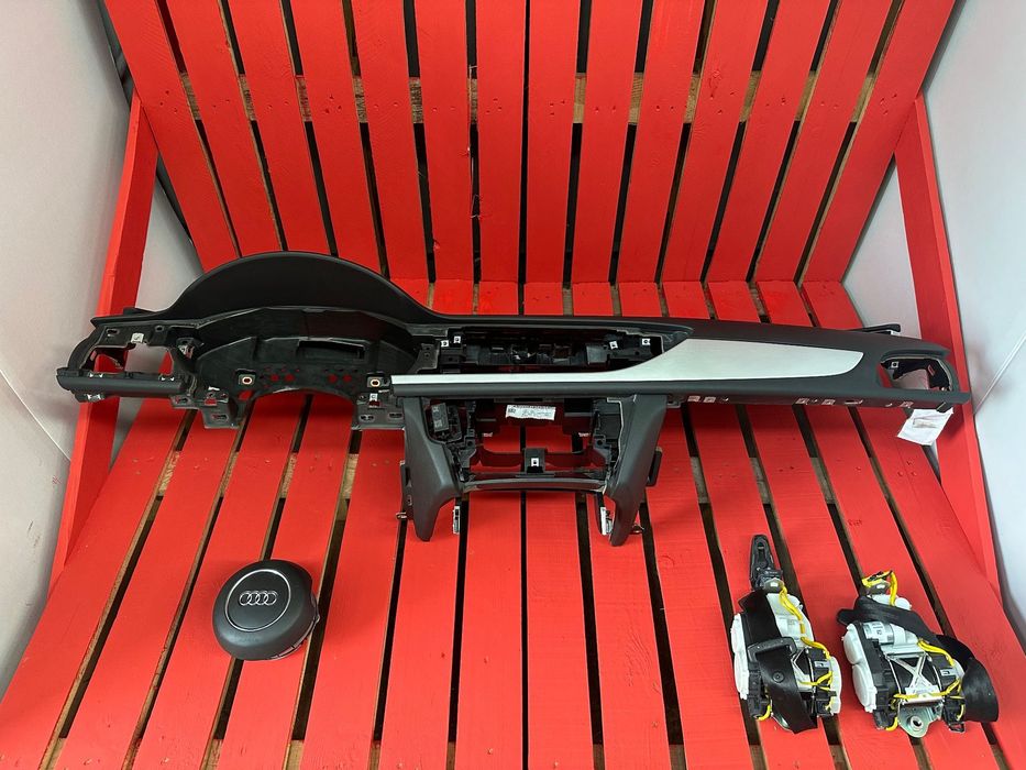 AUDI A6 C7  A6C7 DESKA ROZDZIELCZA konsola kokpit pulpit poduszki airbag pasy KOMPLET ORYGINALNY