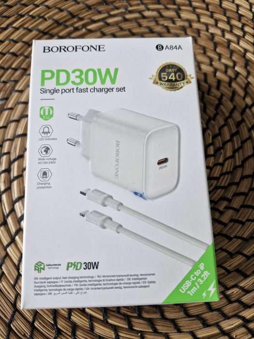 Ładowarka PD 30W Iphone kabel lightning