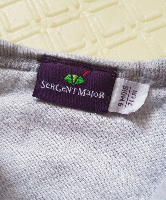 Чоловічок Sergent Major хлопчик 6-9 м боді ромпер сліп