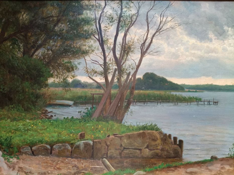 Stary obraz na płótnie Emil Wennerwald