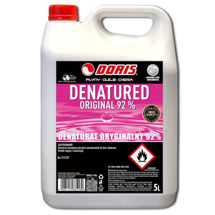Denaturat 92% fioletowy DORIS 100L Paleta 20szt x 5L