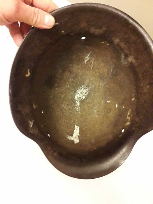 Stary niemiecki hełm.