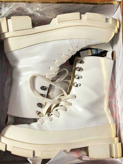 Both ботинки женские белые 39р кожа