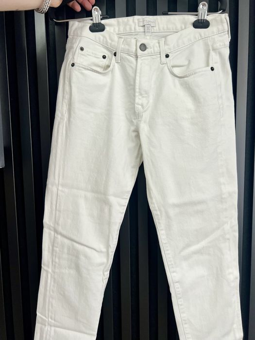 Білі джинсові штани