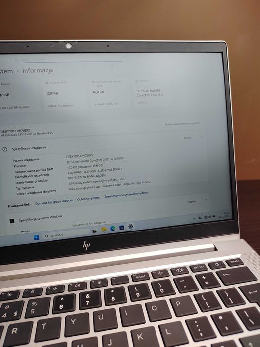 LAPTOP | HP EliteBook 630 G9 | i3-1215U | 16GB RAM | 256SSD | Win11