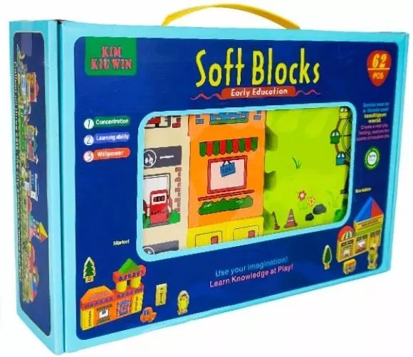 Klocki piankowe 62szt. W&K. Nowy Produkt