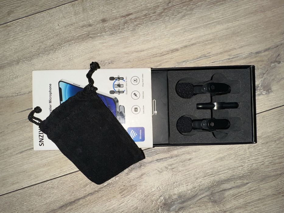 Бездротовий петличний мікрофон SNZIYAG для iPhone iPad