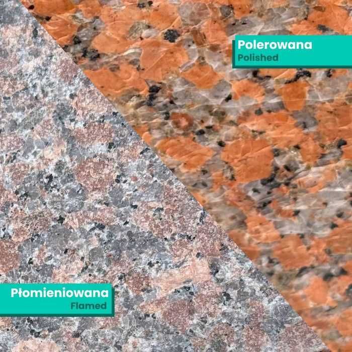 Schody z granitu Maple Red stopnie i podstopnice wysoka jakość