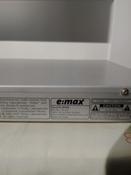 Odtwarzacz DVD e:max AS 602