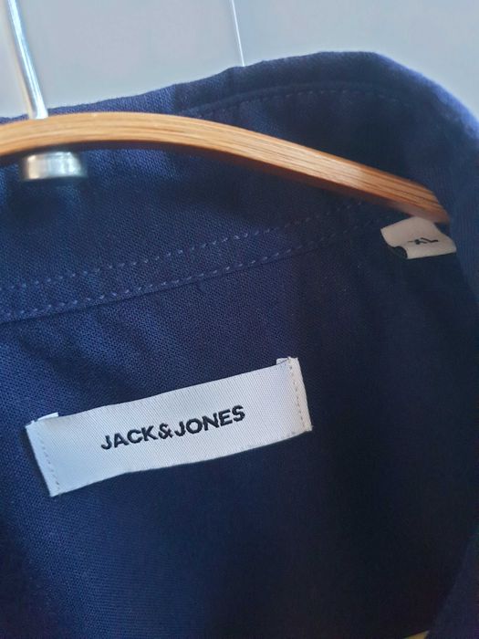 Granatowa koszula męska Jack & Jones XL L