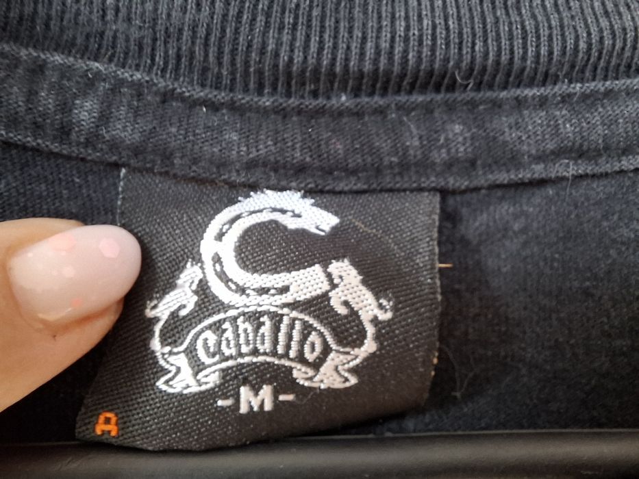 Czarny T-shirt Caballo UNISEX