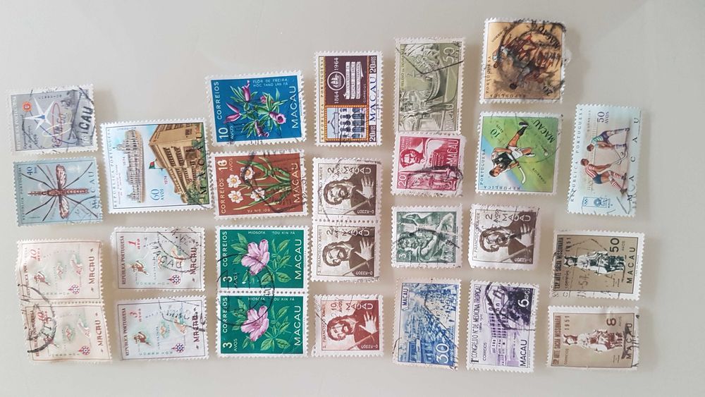Selos Macau Antigos e Raros