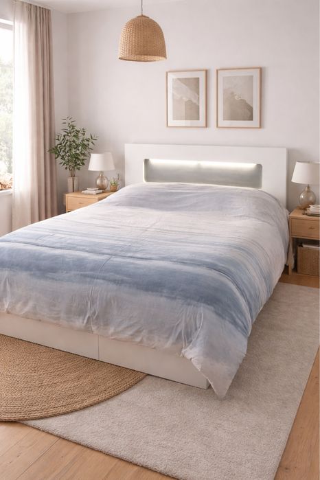 Cama casal 160x200 cabeceira com led e4 gavetões (só mais esta semana