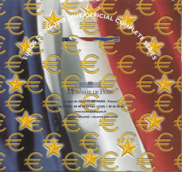 França 2003 - Euros em carteira.