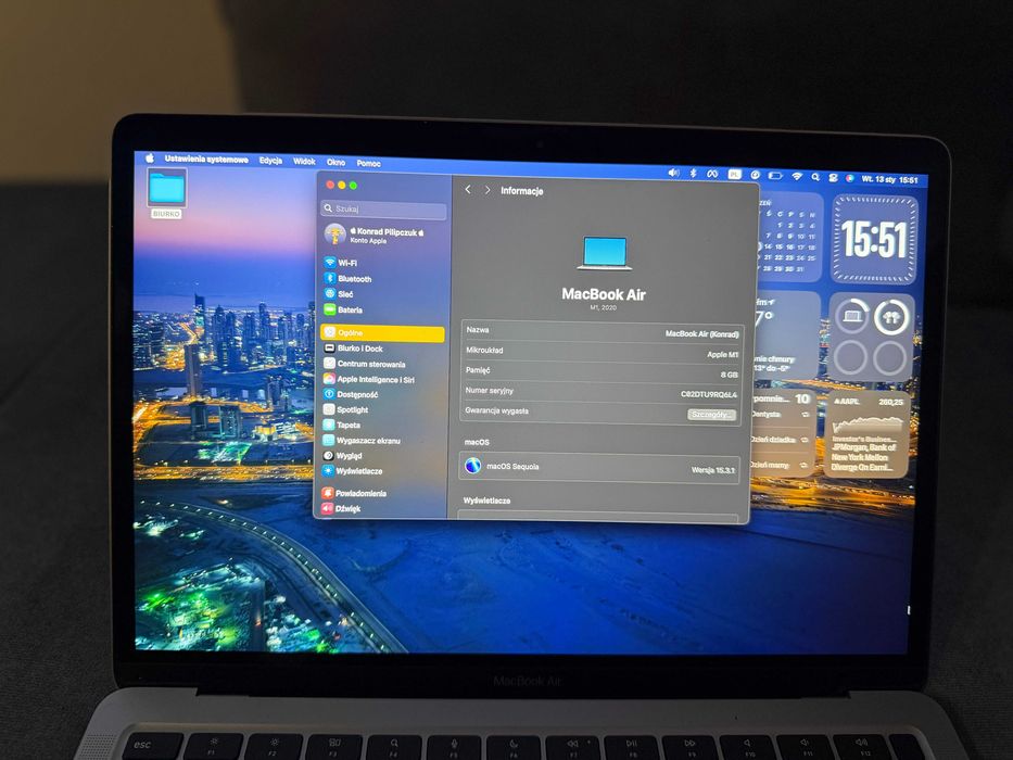 Macbook Air M1 256GB/8GB Silver