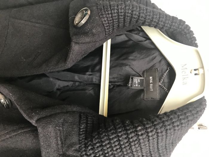 Sobretudo Preto da Mango - S