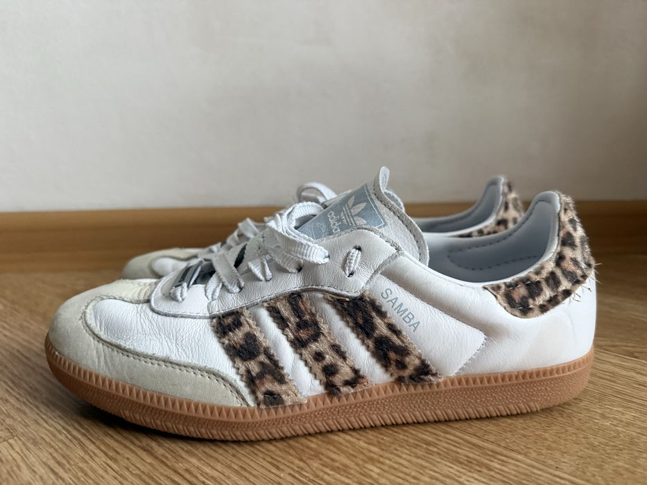 Adidas Samba з леопардовим принтом