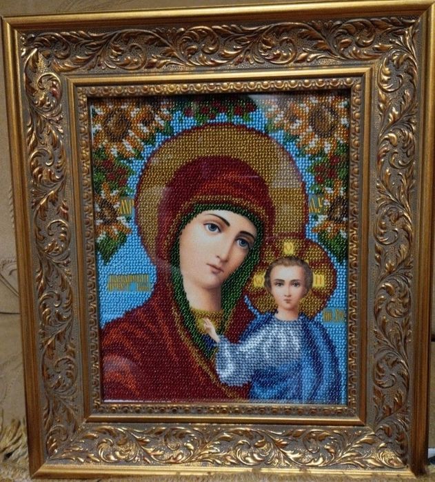 Ікони вишиті бісером