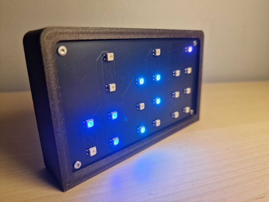 Zegar binarny v2 #diodyProgramowalne #binaryClock