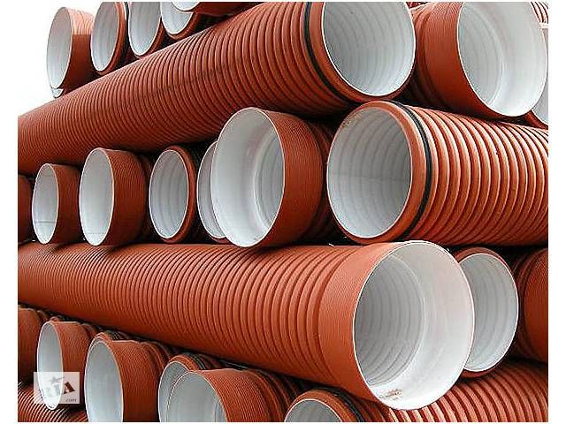 Труба гофрированная пластиковая 400. Труба ПВХ 300. Труба InCor