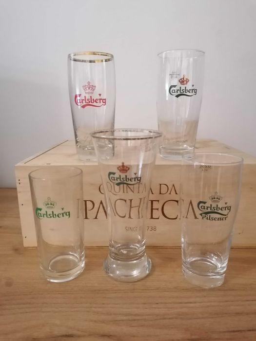 Copos de vidro Carlsberg - e Colecção