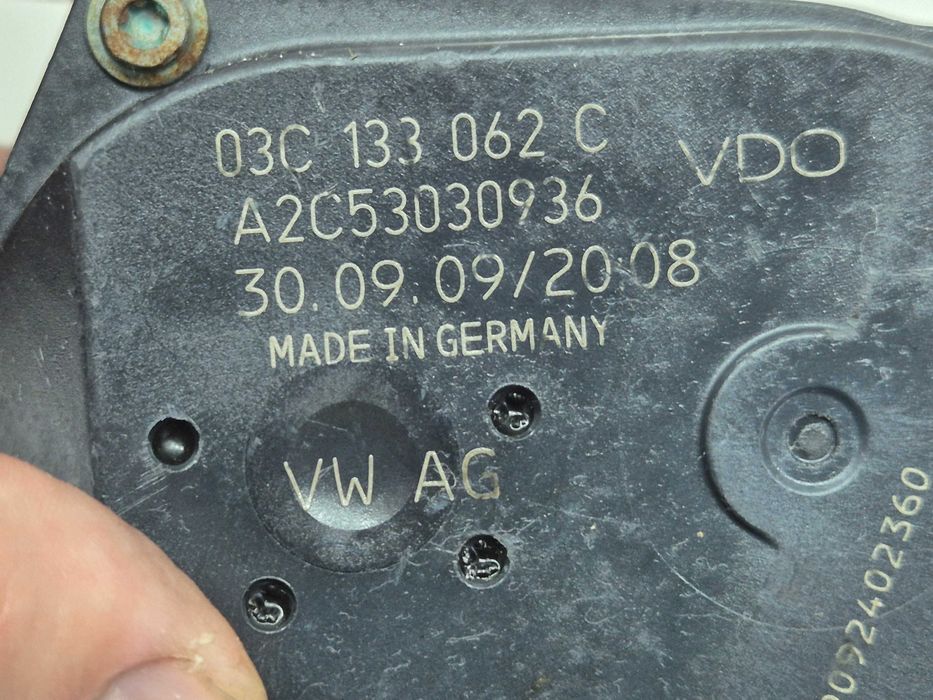 vw golf V fabia II ibiza roomster 1.4 16V tsi przepustnica