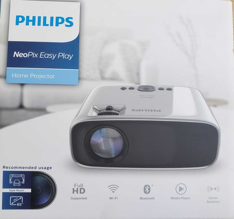 Projetor Philips NeoPix Easy Play NPX443/INT - Como Novo - Caixa e Fatura - 120€