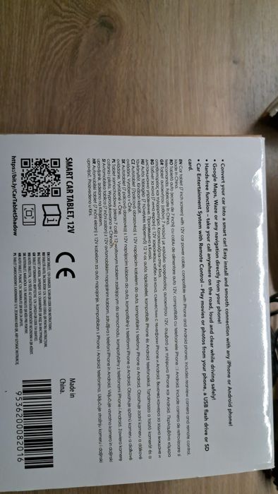 Smart Car Tablet z kamerą cofania
