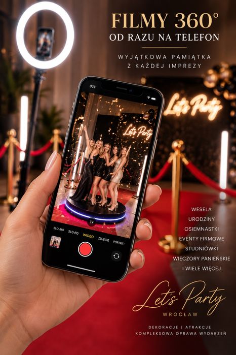 FOTOBUDKA 360 na twoją imprezę - cała polska