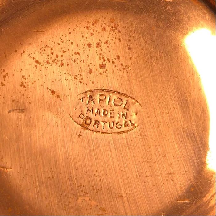 Jarra TAPIOL em cobre com duas pegas em latão