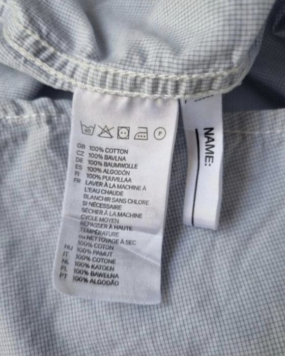 Серая рубашка на мальчика h&m 10 11 лет