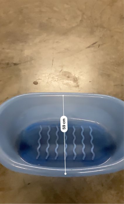 Banheira bebé azul