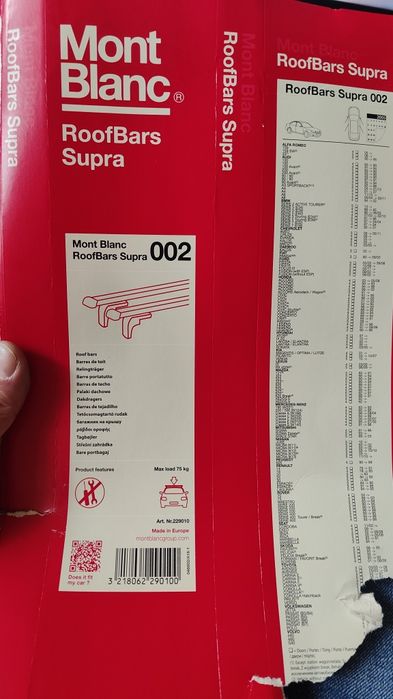 Bagażnik Dachowy Mont Blanc Supra 002 | NOWY | Skręcony