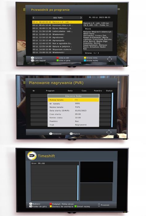 Tuner Dekoder DVBT2 TV Naziemnej DVB-T2/C HEVC H.265 HDMI USB PVR EPG