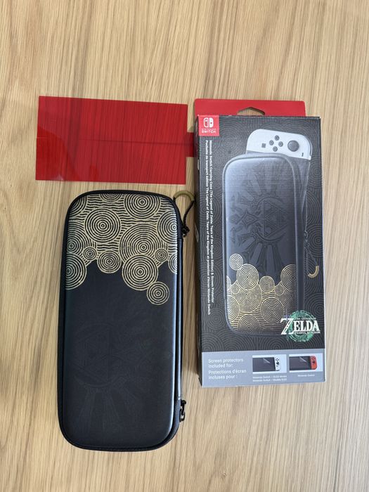 Nintendo Switch OLED Zelda TOTK + Modchip + microSD 512GB + Bolsa