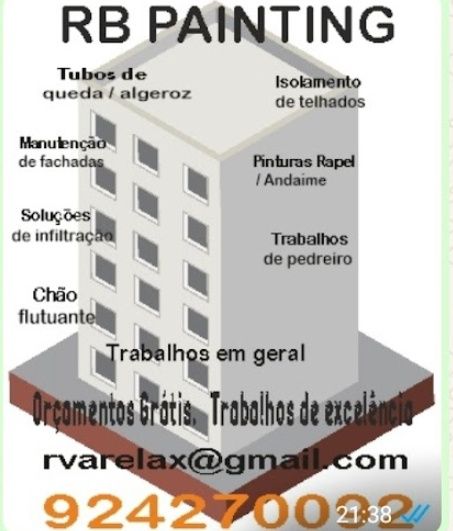 Trabalhos de isolamento e pinturas!