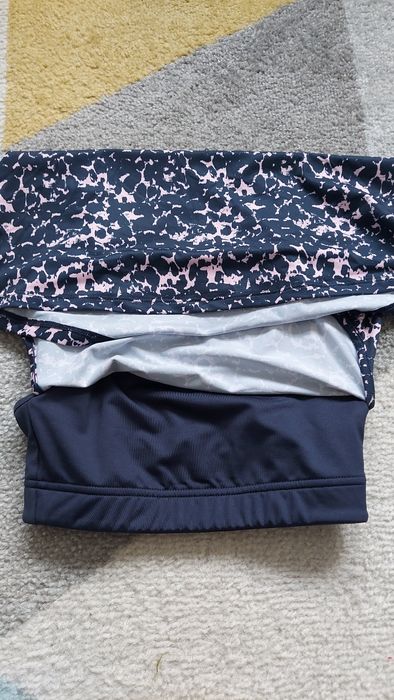 Top sportowy bluzka do ćwiczeń granat róż H&M XS 34 na siłownię joga