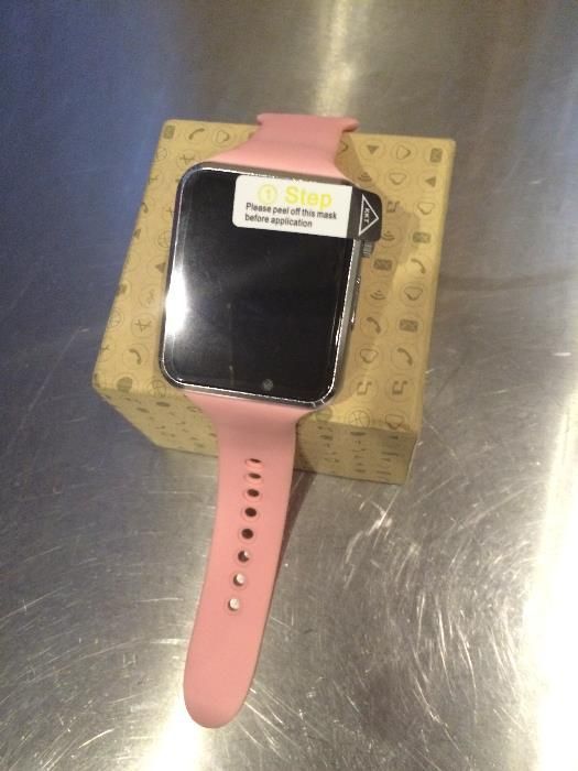 Relógio Smartwatch A1 Cor de Rosa com SIM Card