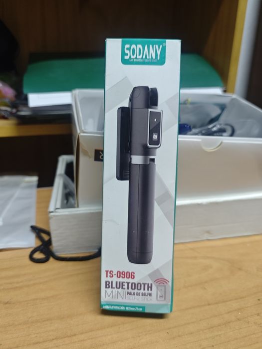 Mini tripé bluetooth para telemóvel