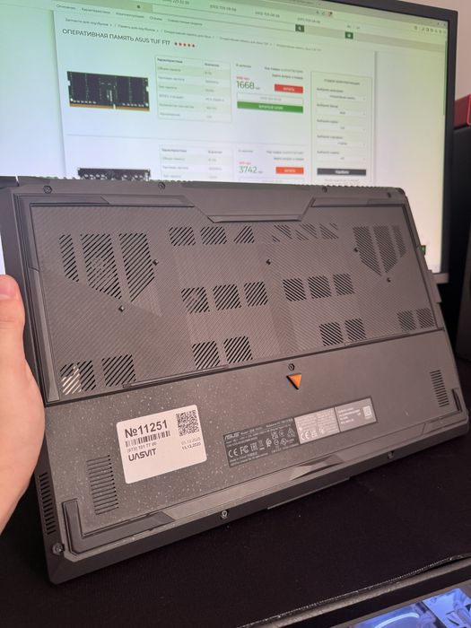 ASUS TUF GaminF17 (i7, 13 gen) — під ремонт / заміну процесора