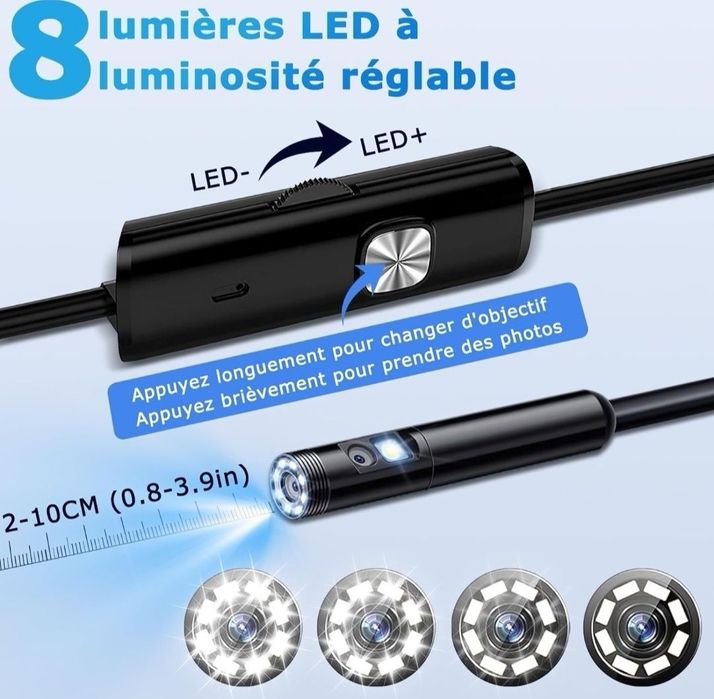 Kamera boroskopowa  do  telefonu  BOROSKOP WiFi 1080P HD 3 m wodo..