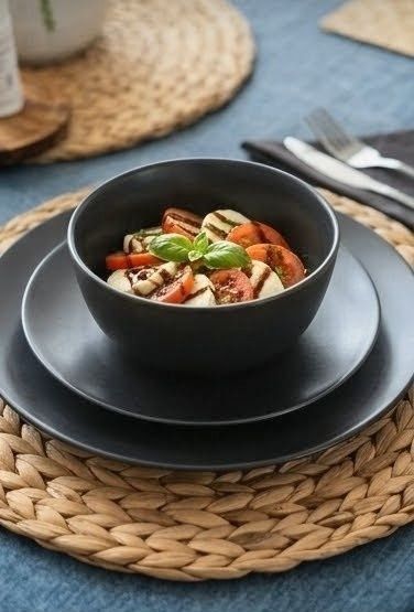 Serviço de loiça H&M preto mate