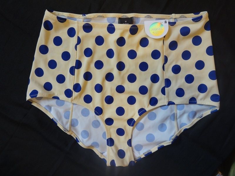 Strój kąpielowy dół retro kropki wysoki stan 36 S