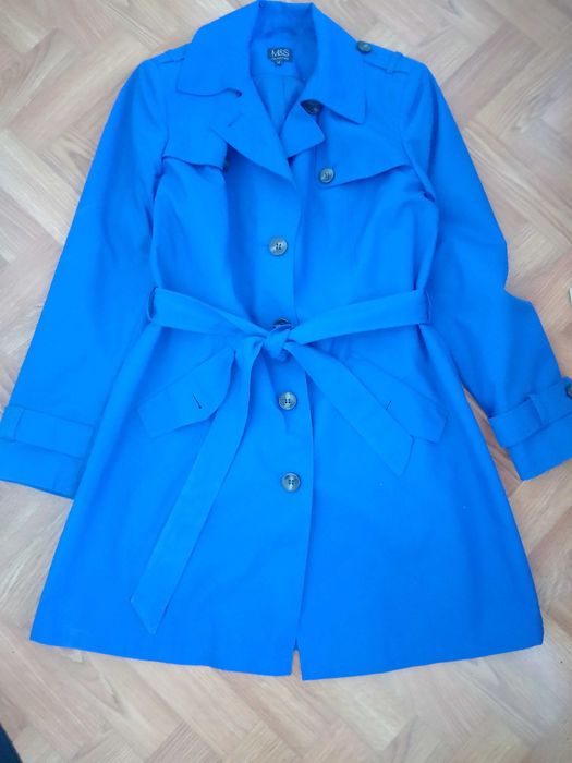 Стильный тренч синего цвета M&S