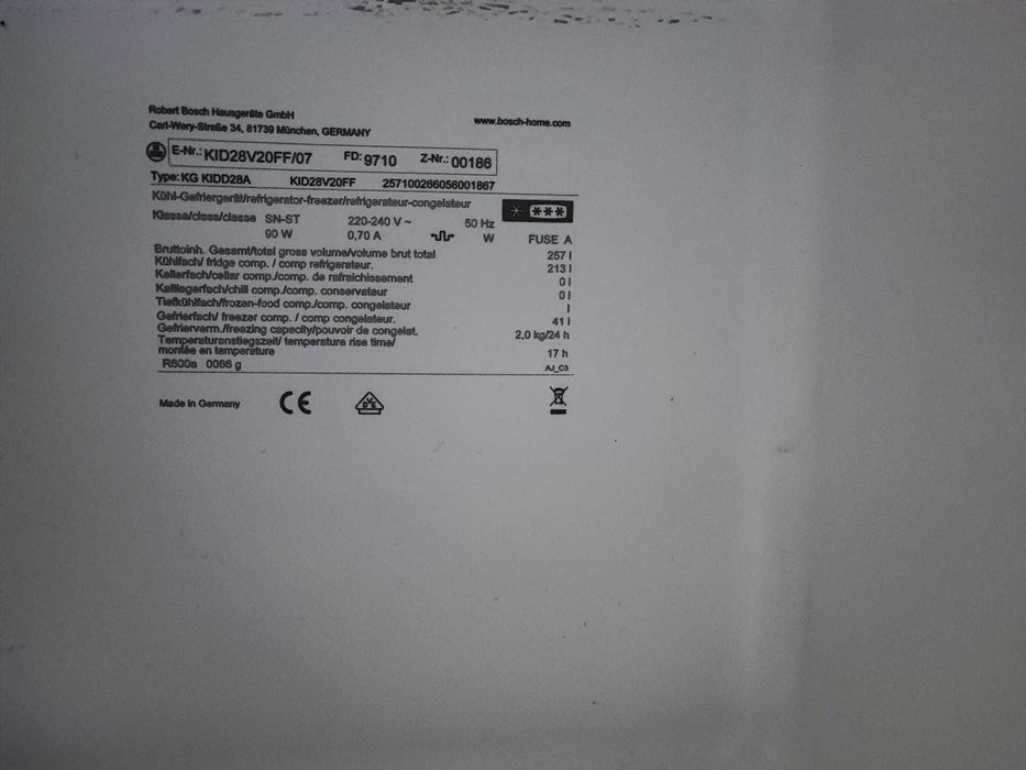 Frigorífico Combinado Bosch (1 ano de utilização)