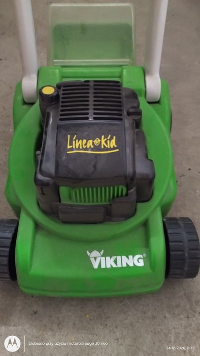 Kosiarka Viking oraz śmieciarka Wader - zabawki