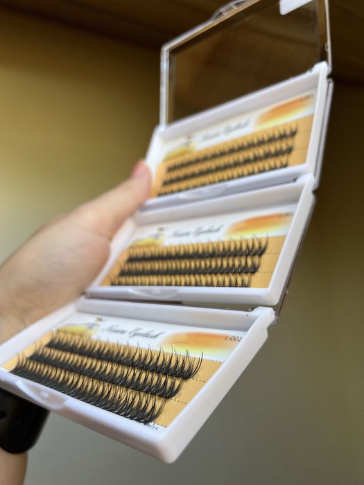 Накладні пучкові вії рибячий хвіст Несура Nesura fishtails пучки